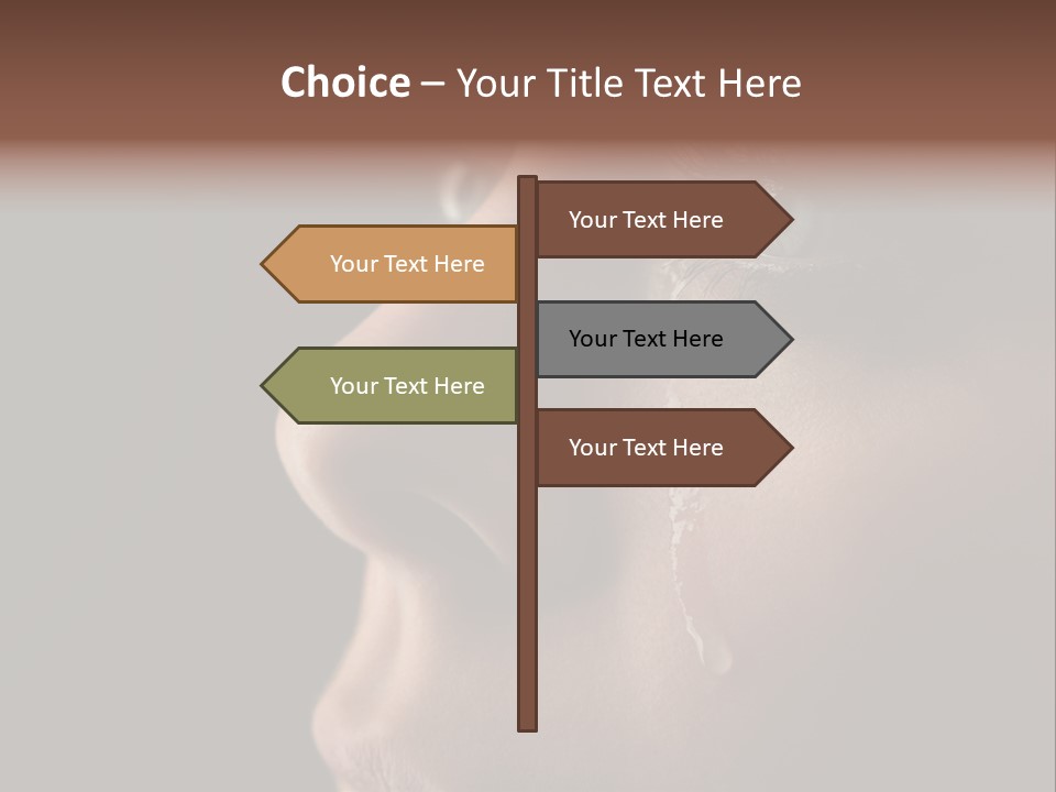 Depression Miserable Emotion PowerPoint Template