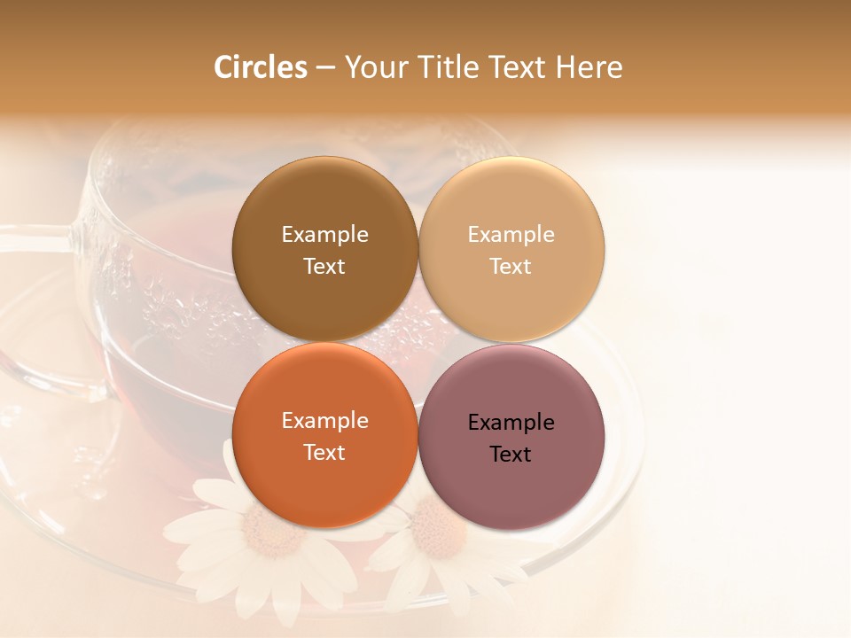 Hot Tea Drink Glass Cup PowerPoint Template