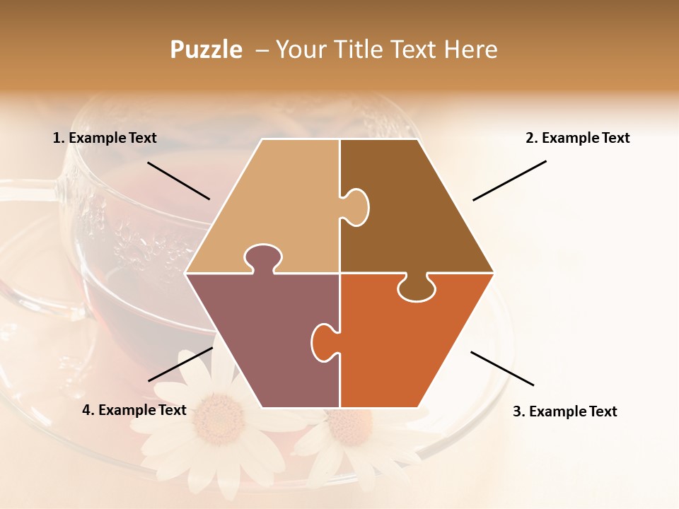 Hot Tea Drink Glass Cup PowerPoint Template