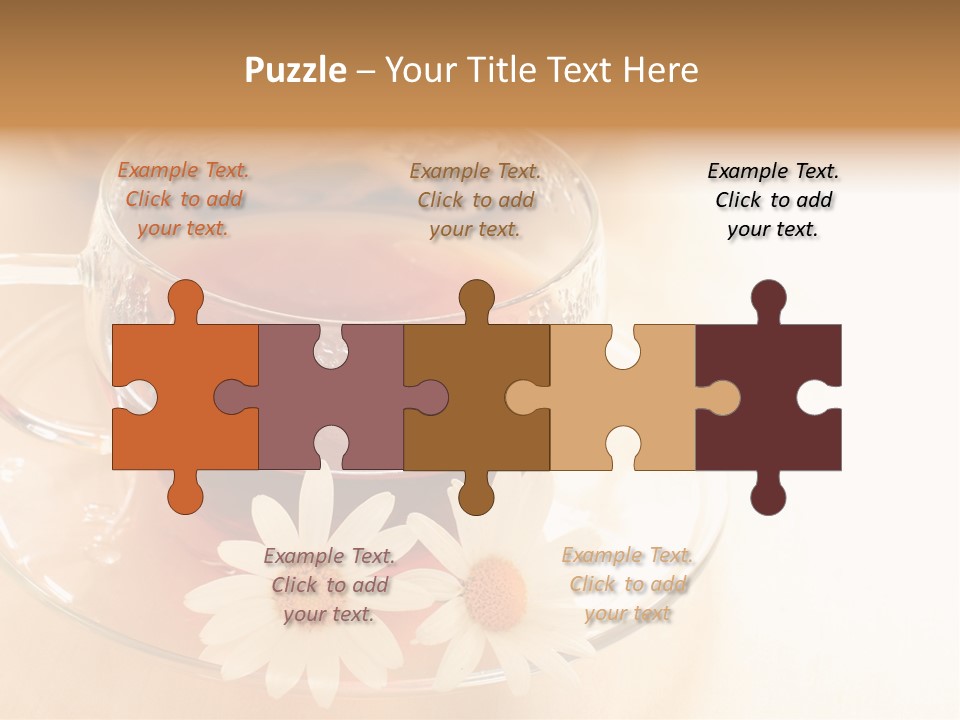 Hot Tea Drink Glass Cup PowerPoint Template