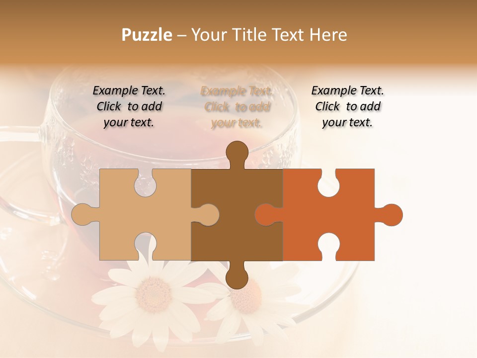 Hot Tea Drink Glass Cup PowerPoint Template