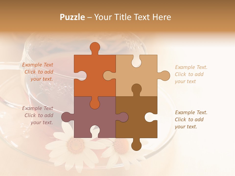 Hot Tea Drink Glass Cup PowerPoint Template