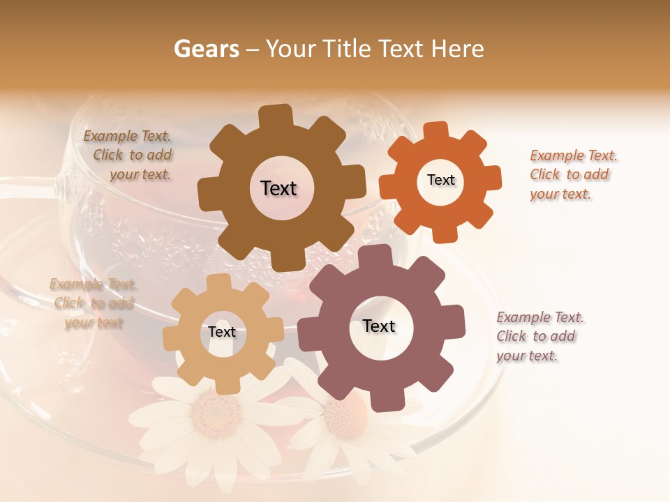 Hot Tea Drink Glass Cup PowerPoint Template