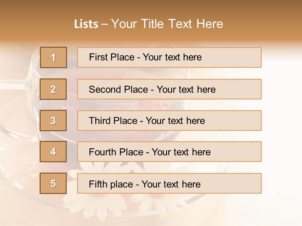 Hot Tea Drink Glass Cup PowerPoint Template