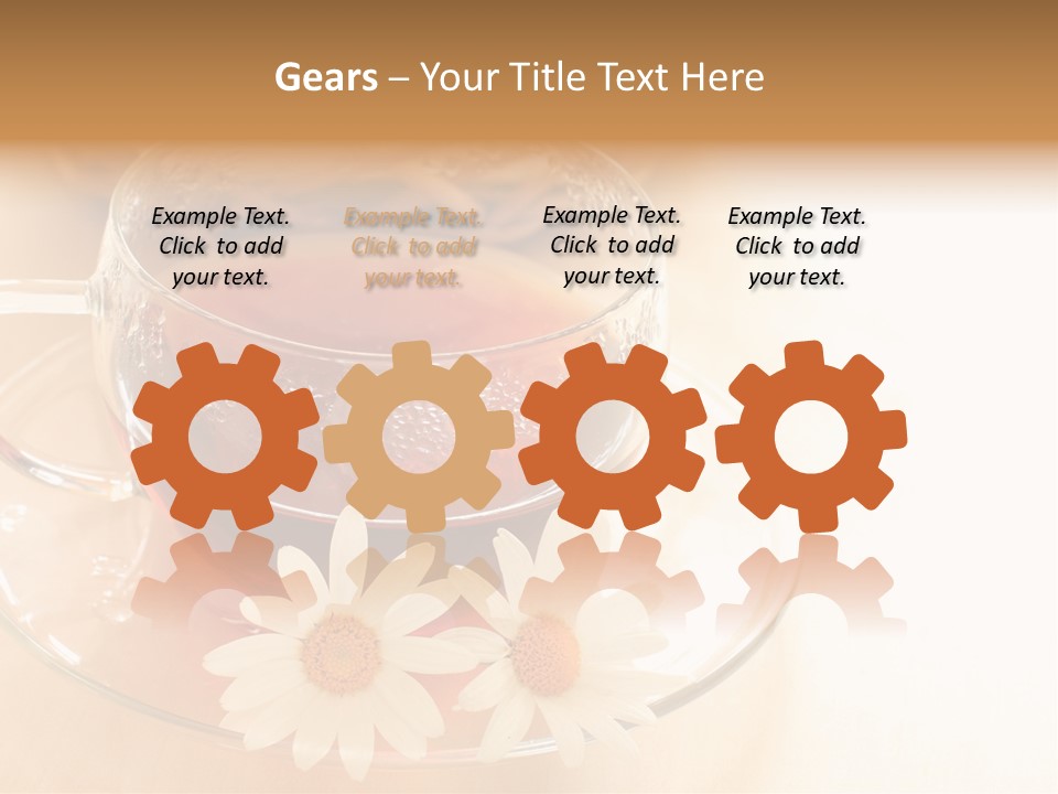 Hot Tea Drink Glass Cup PowerPoint Template