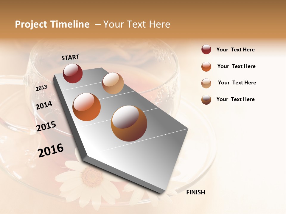 Hot Tea Drink Glass Cup PowerPoint Template