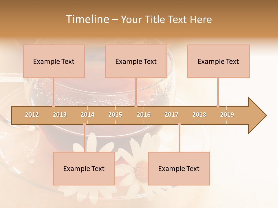 Hot Tea Drink Glass Cup PowerPoint Template