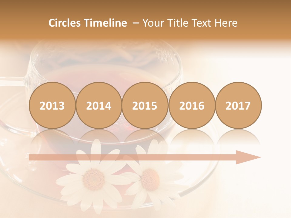 Hot Tea Drink Glass Cup PowerPoint Template