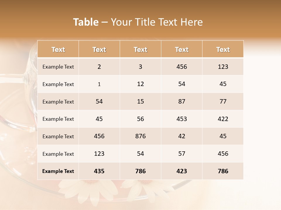 Hot Tea Drink Glass Cup PowerPoint Template