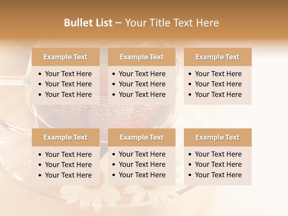 Hot Tea Drink Glass Cup PowerPoint Template