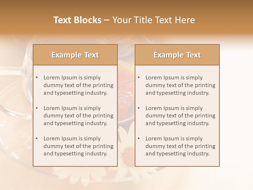 Hot Tea Drink Glass Cup PowerPoint Template