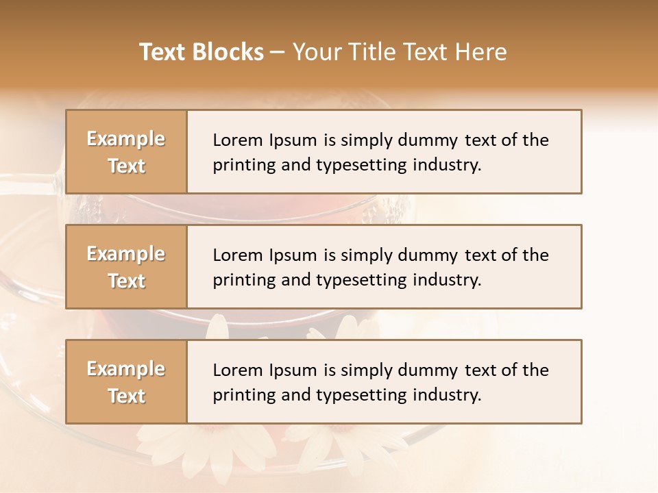 Hot Tea Drink Glass Cup PowerPoint Template