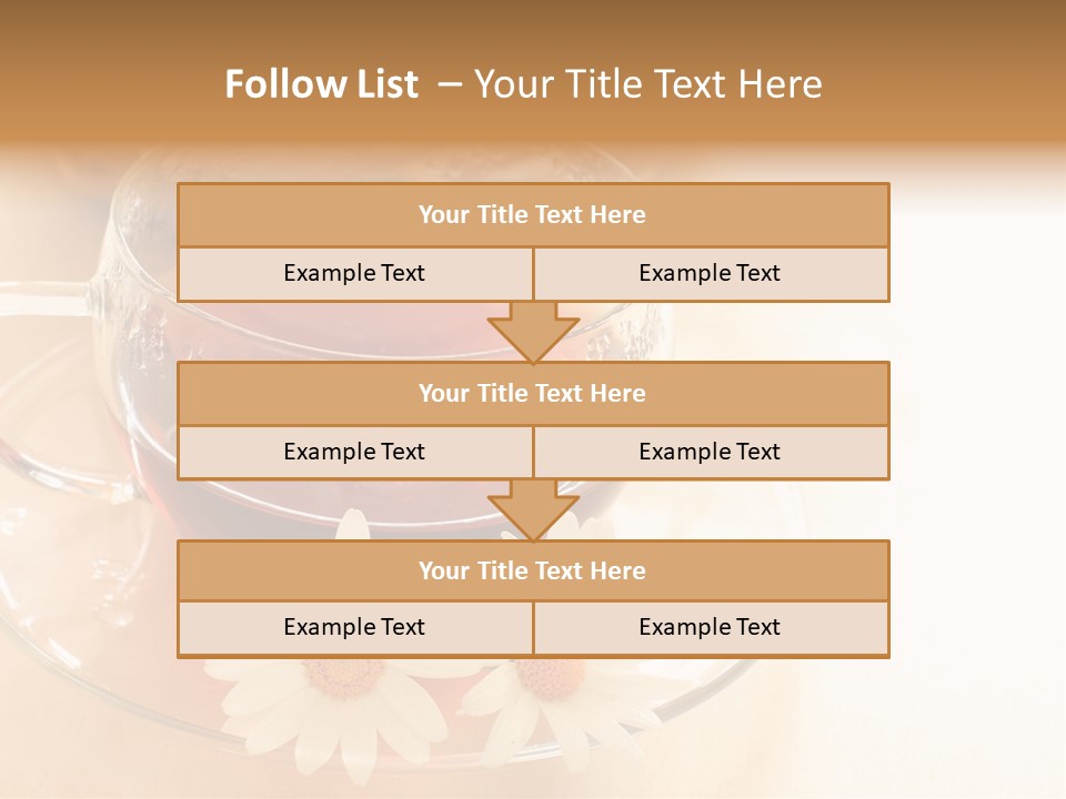 Hot Tea Drink Glass Cup PowerPoint Template