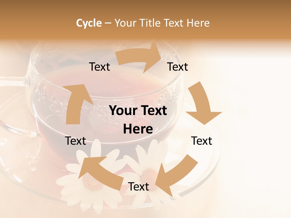 Hot Tea Drink Glass Cup PowerPoint Template
