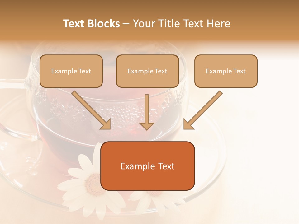 Hot Tea Drink Glass Cup PowerPoint Template