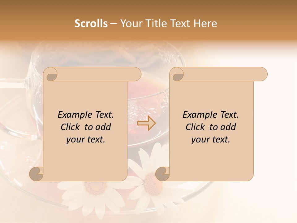 Hot Tea Drink Glass Cup PowerPoint Template