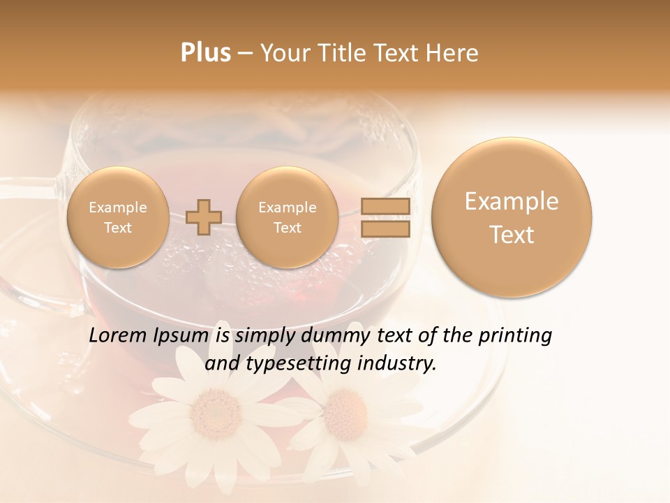 Hot Tea Drink Glass Cup PowerPoint Template
