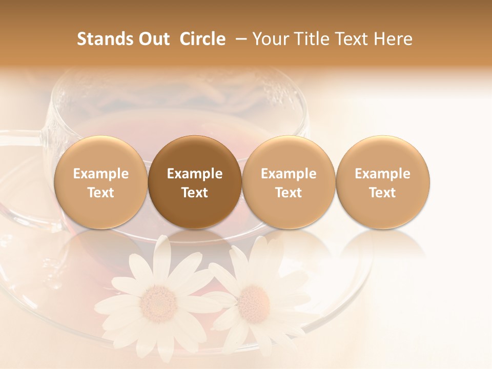 Hot Tea Drink Glass Cup PowerPoint Template