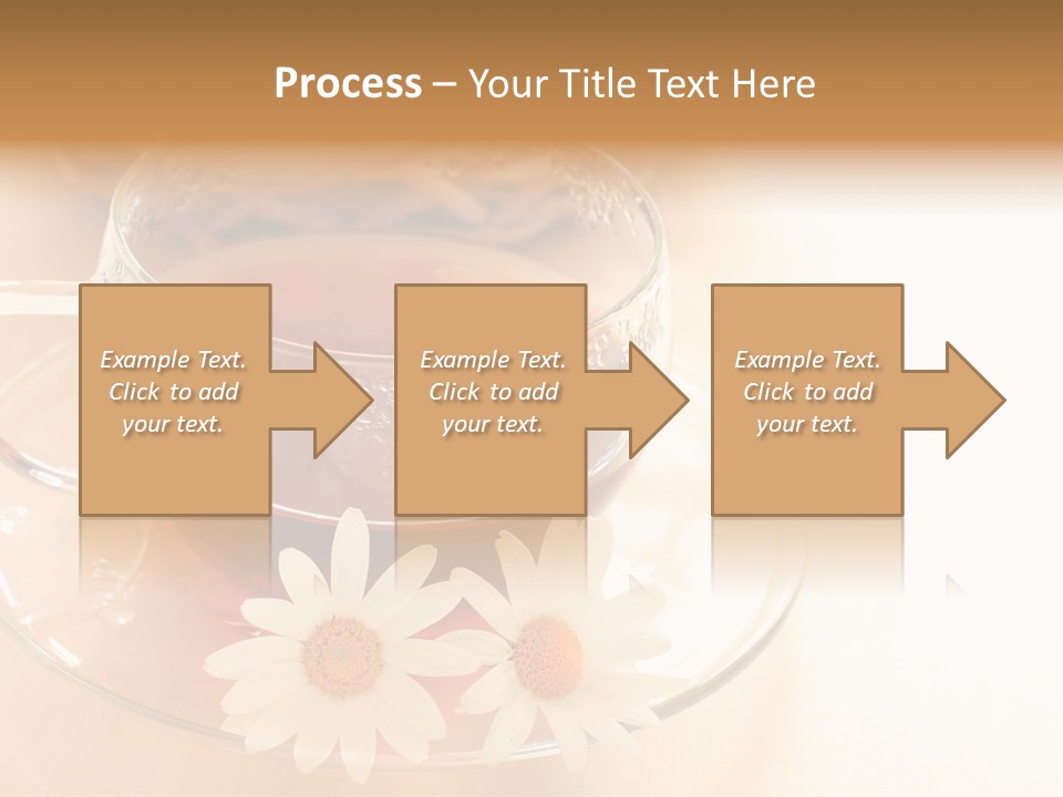 Hot Tea Drink Glass Cup PowerPoint Template