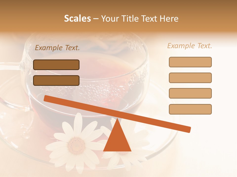 Hot Tea Drink Glass Cup PowerPoint Template