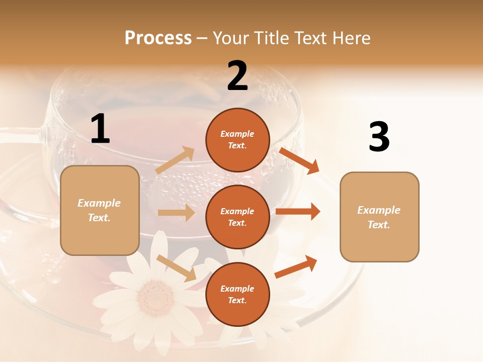 Hot Tea Drink Glass Cup PowerPoint Template