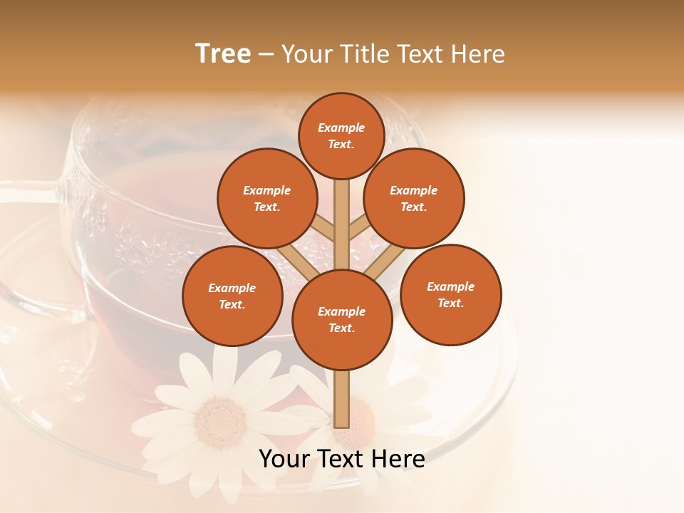 Hot Tea Drink Glass Cup PowerPoint Template