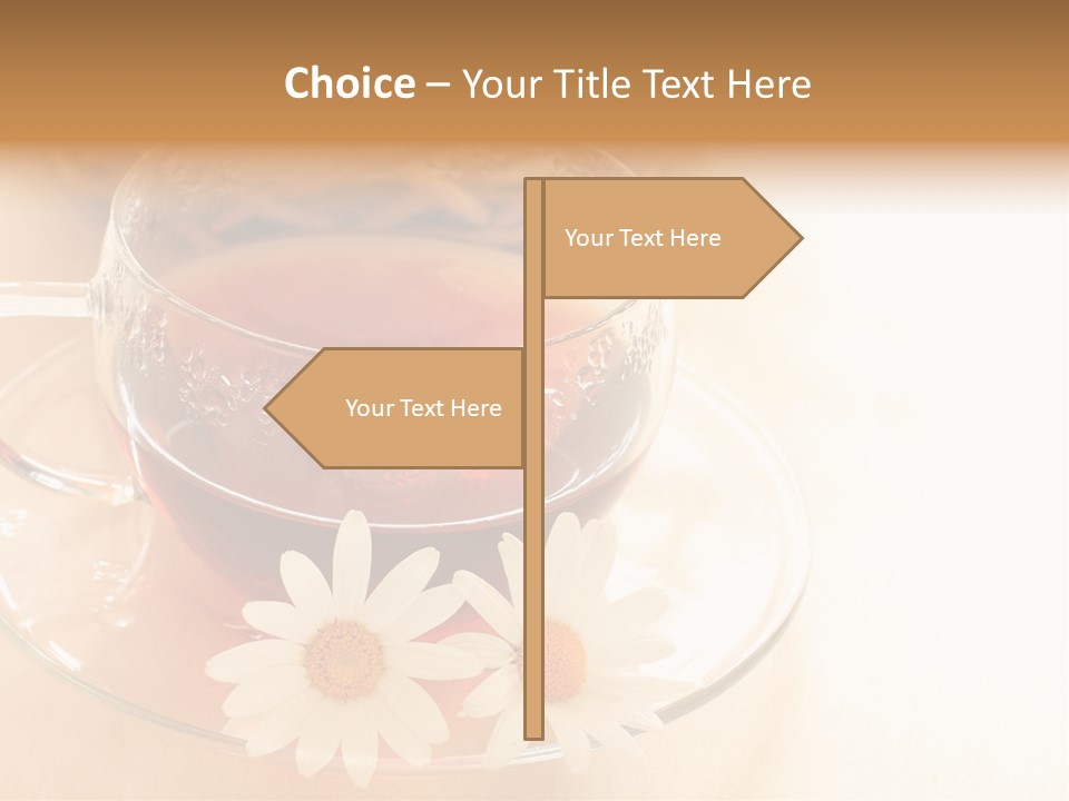 Hot Tea Drink Glass Cup PowerPoint Template