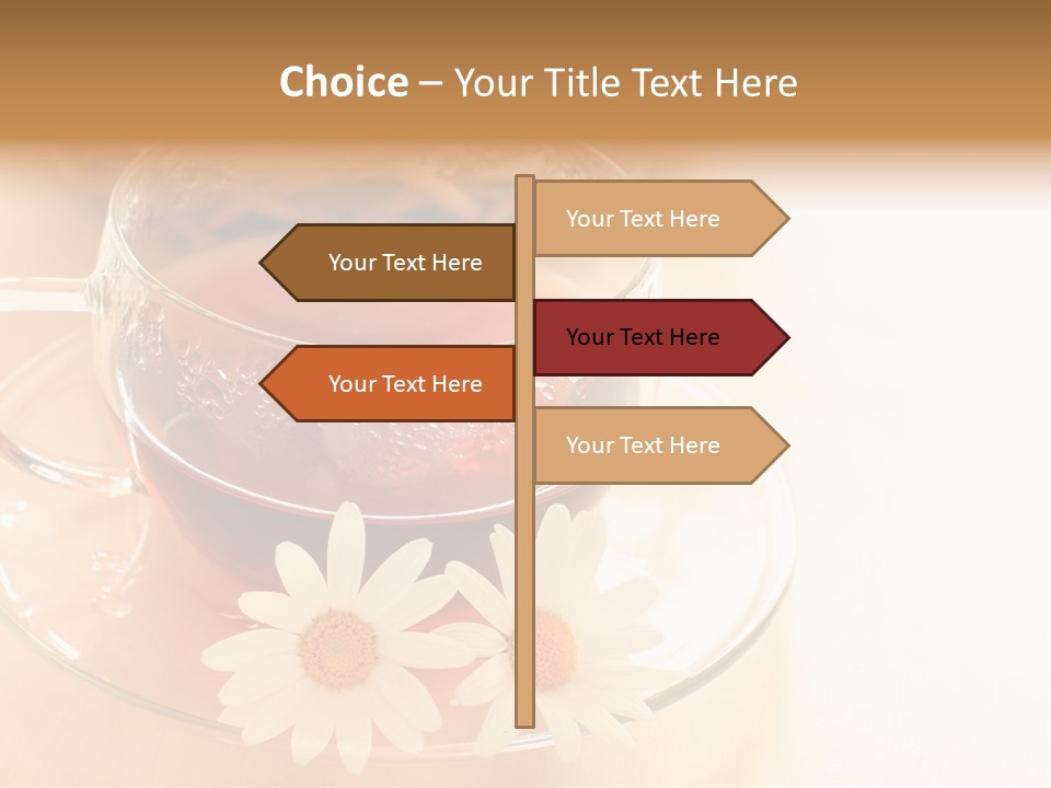 Hot Tea Drink Glass Cup PowerPoint Template