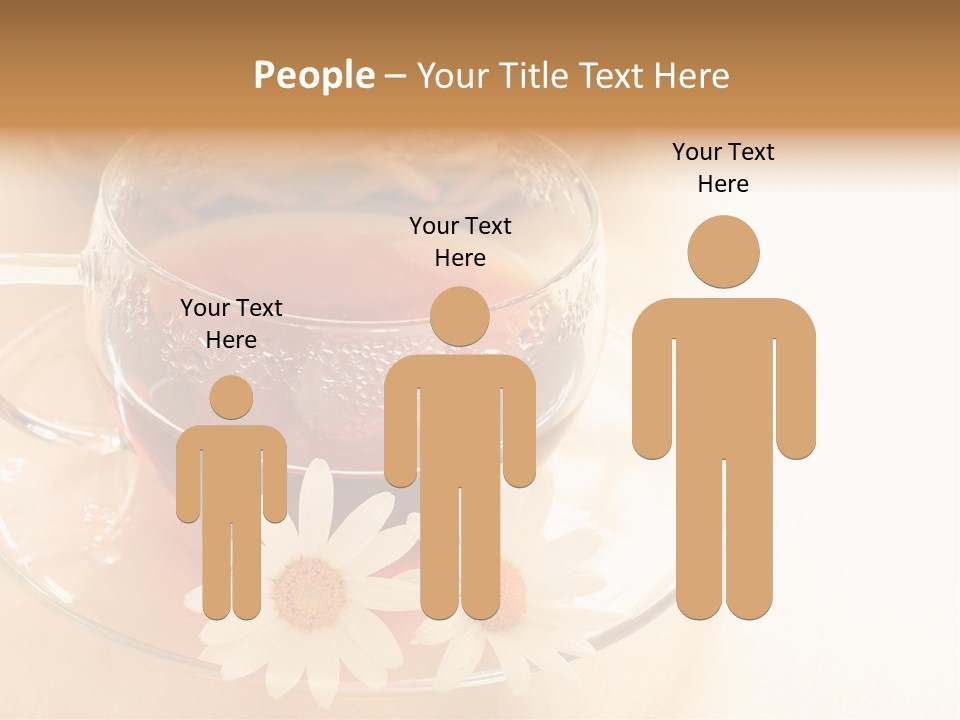 Hot Tea Drink Glass Cup PowerPoint Template