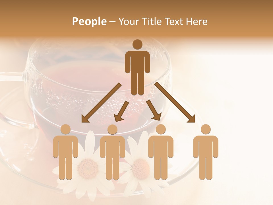 Hot Tea Drink Glass Cup PowerPoint Template