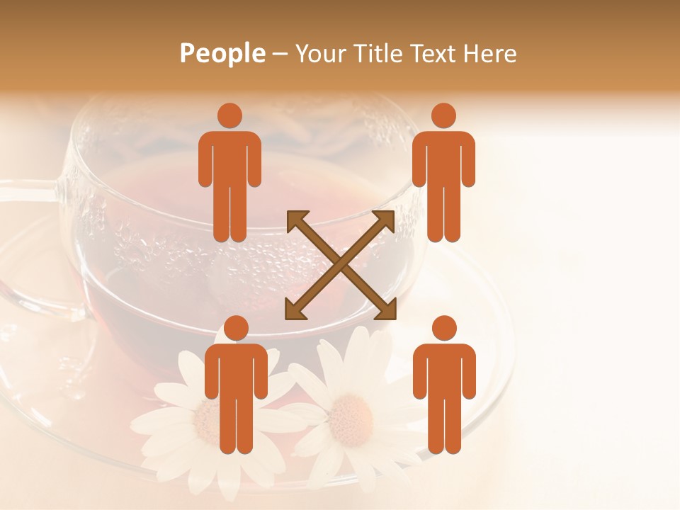 Hot Tea Drink Glass Cup PowerPoint Template
