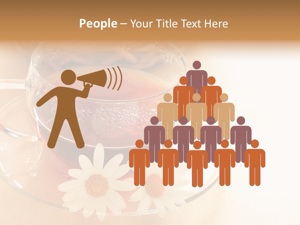 Hot Tea Drink Glass Cup PowerPoint Template