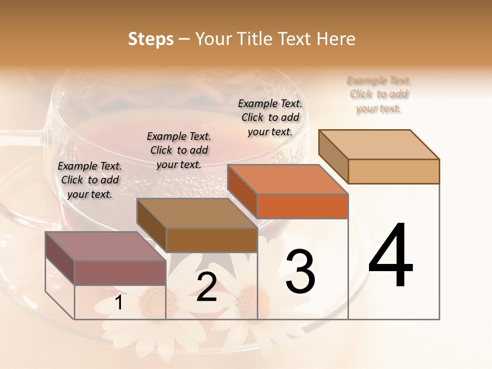 Hot Tea Drink Glass Cup PowerPoint Template