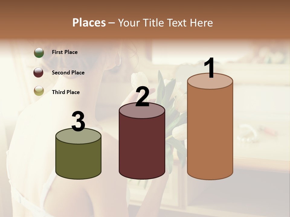 Person Stylish Bride PowerPoint Template