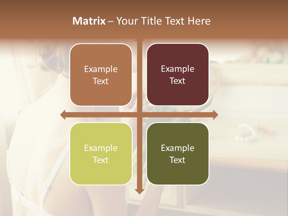 Person Stylish Bride PowerPoint Template