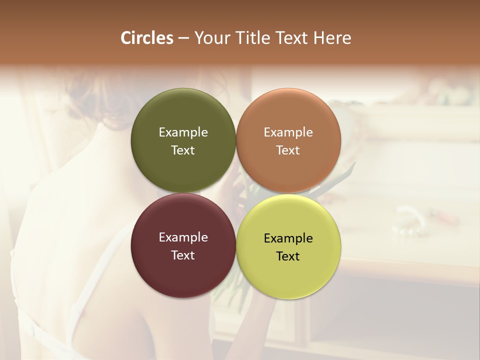 Person Stylish Bride PowerPoint Template