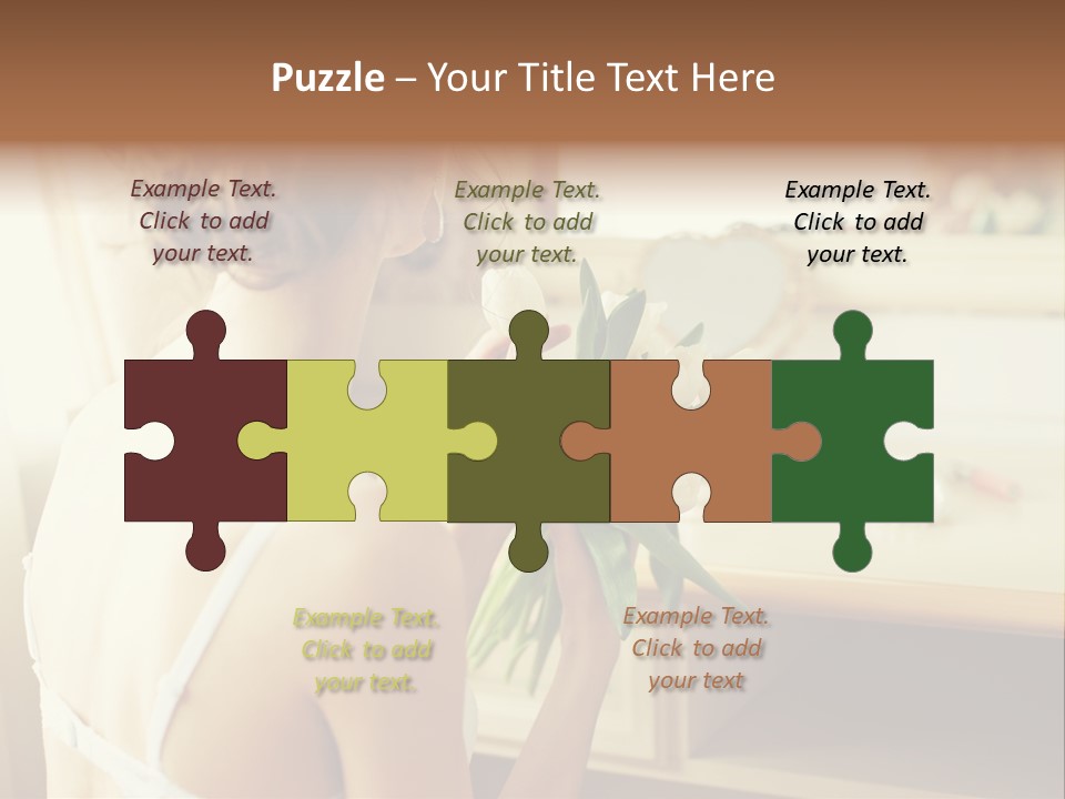 Person Stylish Bride PowerPoint Template