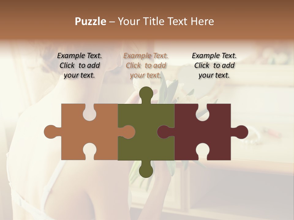 Person Stylish Bride PowerPoint Template