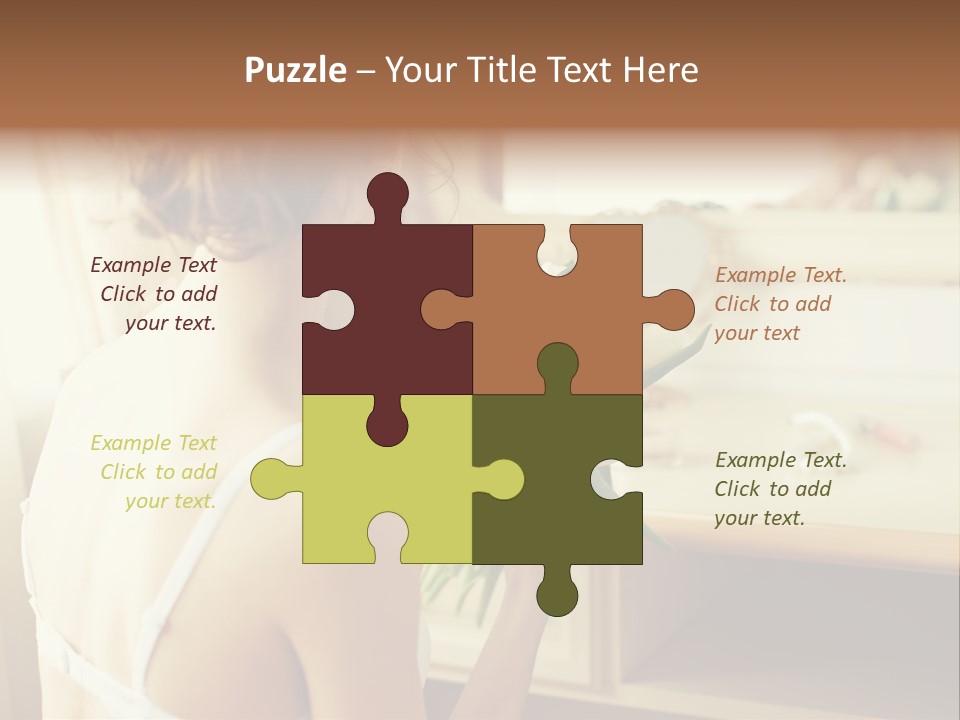 Person Stylish Bride PowerPoint Template