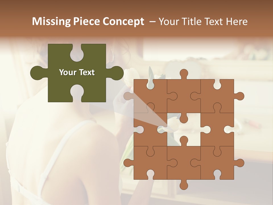 Person Stylish Bride PowerPoint Template