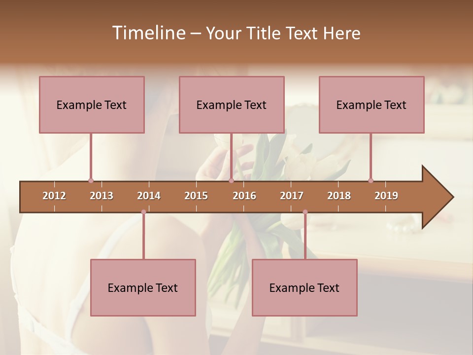 Person Stylish Bride PowerPoint Template