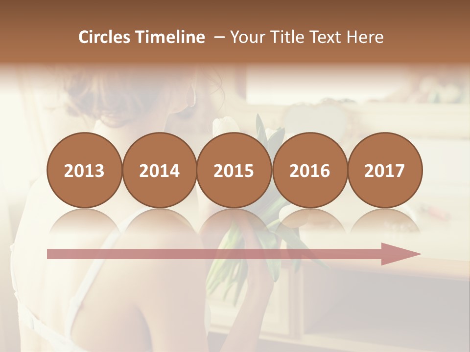 Person Stylish Bride PowerPoint Template