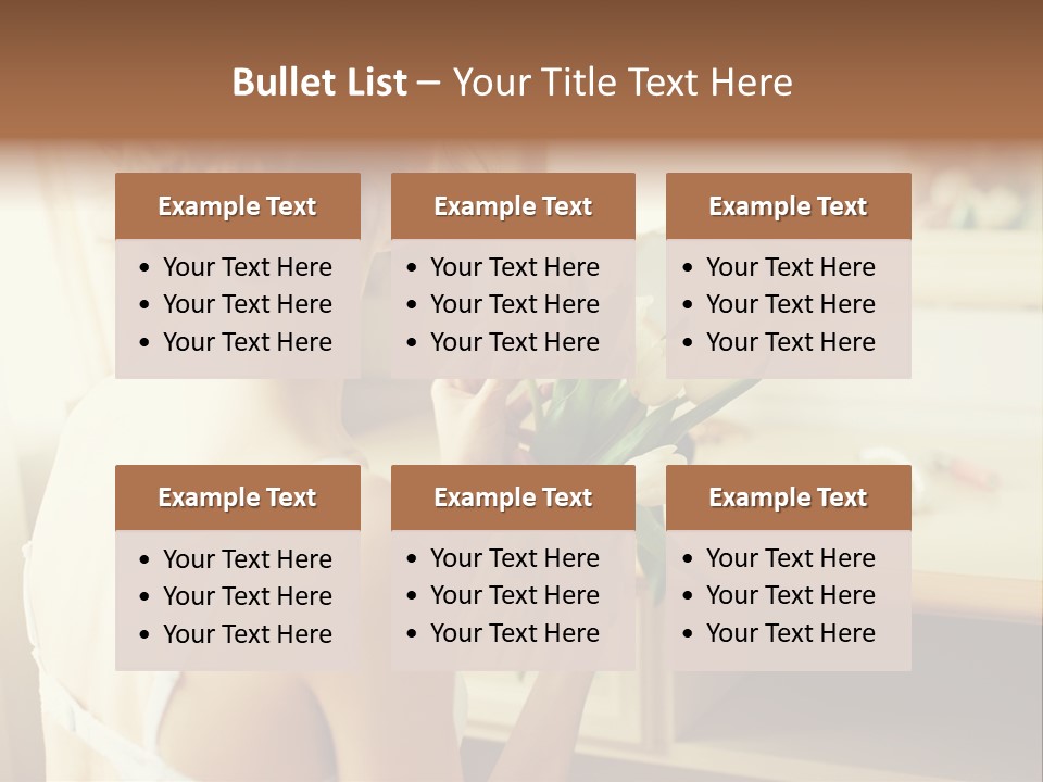 Person Stylish Bride PowerPoint Template