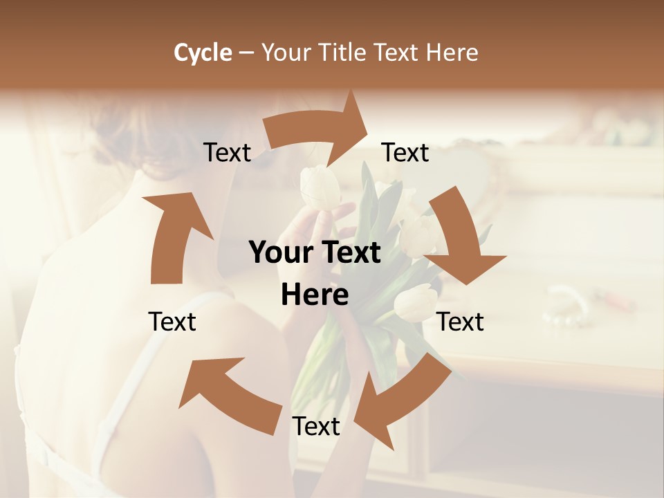 Person Stylish Bride PowerPoint Template