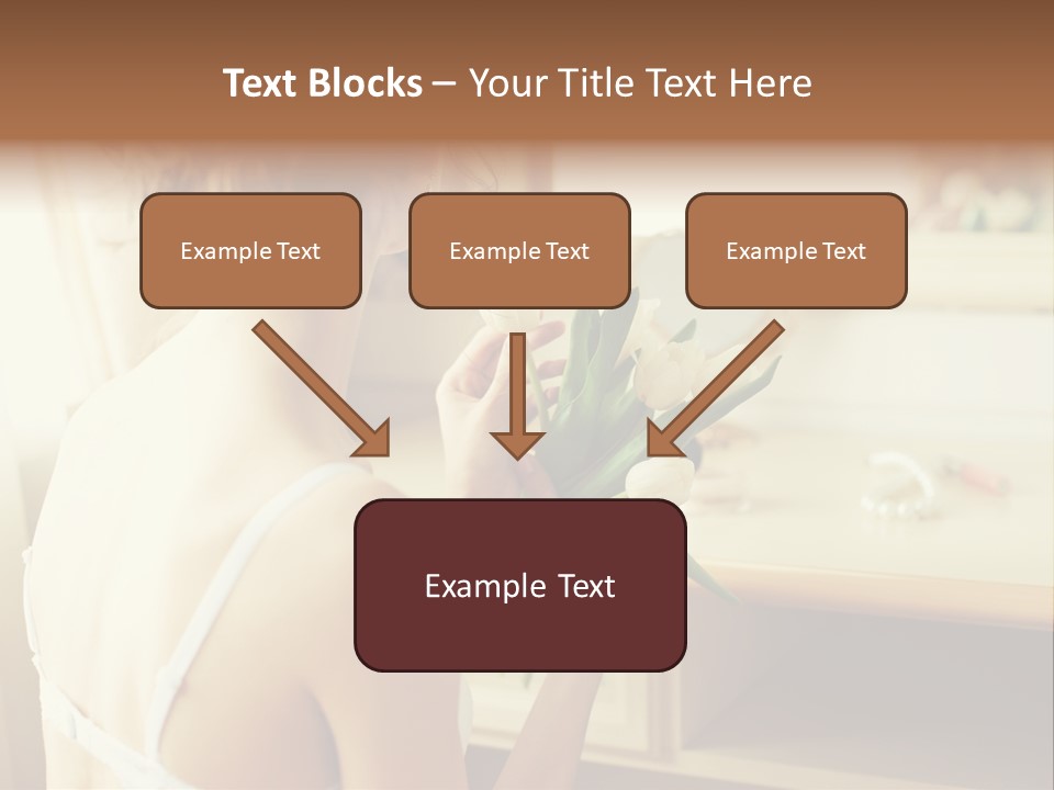 Person Stylish Bride PowerPoint Template