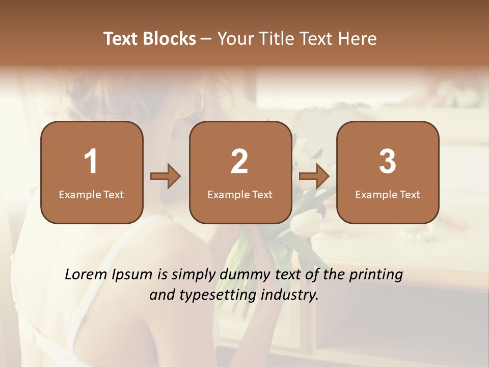 Person Stylish Bride PowerPoint Template