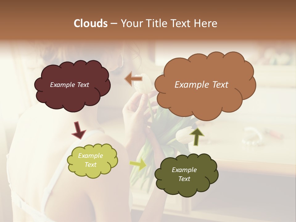 Person Stylish Bride PowerPoint Template