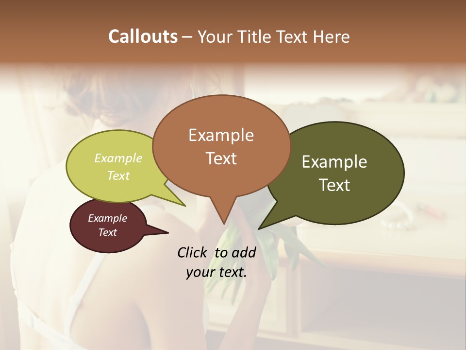 Person Stylish Bride PowerPoint Template