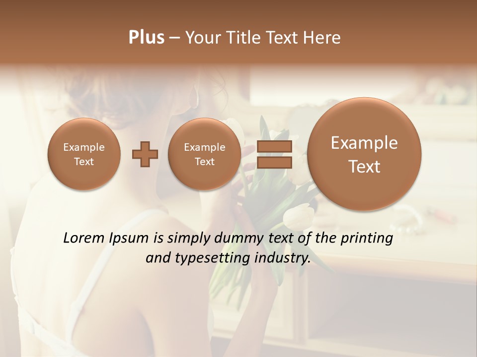 Person Stylish Bride PowerPoint Template