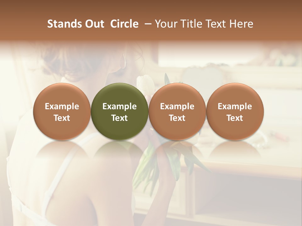 Person Stylish Bride PowerPoint Template